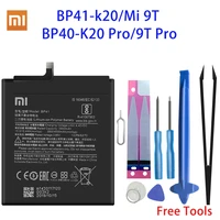 xiao mi original phone battery bp41 bp40 4000mah for xiaomi redmi k20 mi 9t k20 pro 9t pro replacement battery free tools