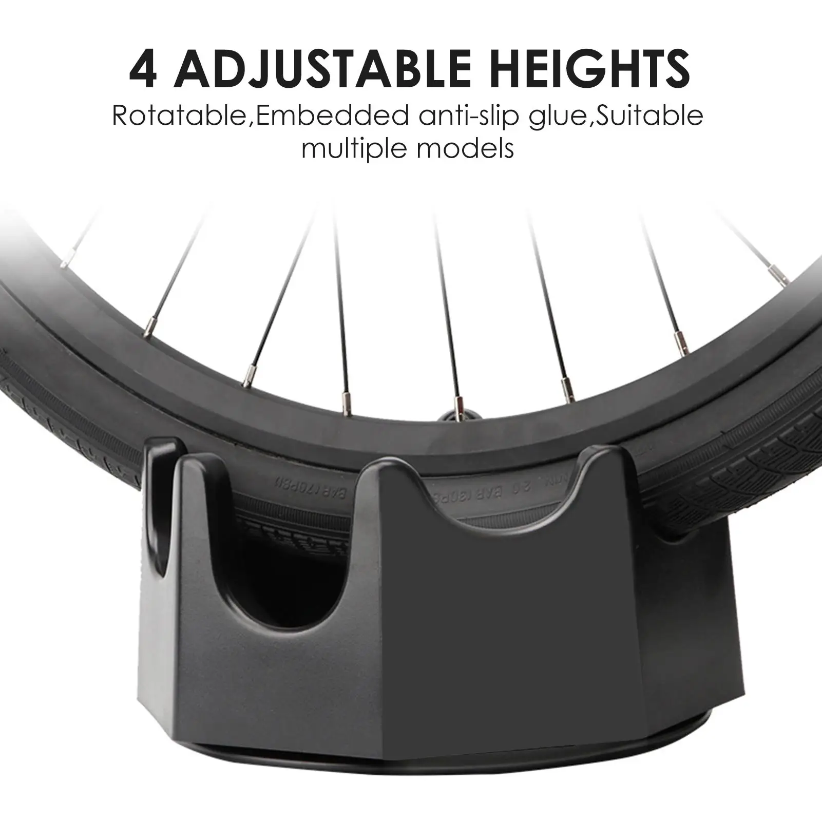 

Bike Front Wheel Riser Block Stabilize Bike Trainer Support Stand Rise for Indoor Bicycle Trainer Training Stationary Bike