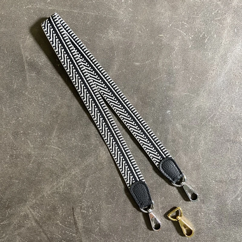 Custom Evelyn Bag With Shoulder Strap Color Woven Canvas Shoulder Strap All-match Leather Diagonal Bag Strap Accessories