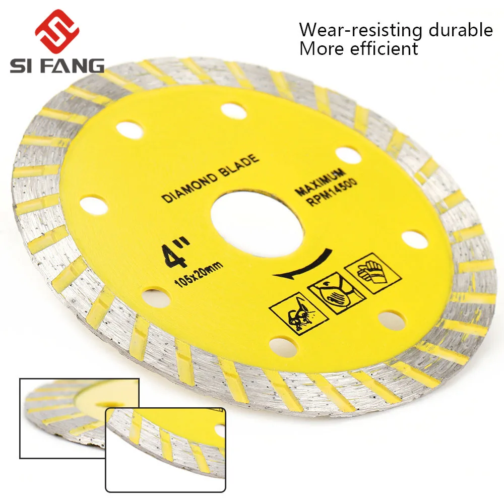 

Diamond Cutting Blade Turbo Rim Dry Wet Circular Saw 105-230mm Cutter Angle Grinder Disc 7/8 inch Arbor 22.2mm for Tile Masonry