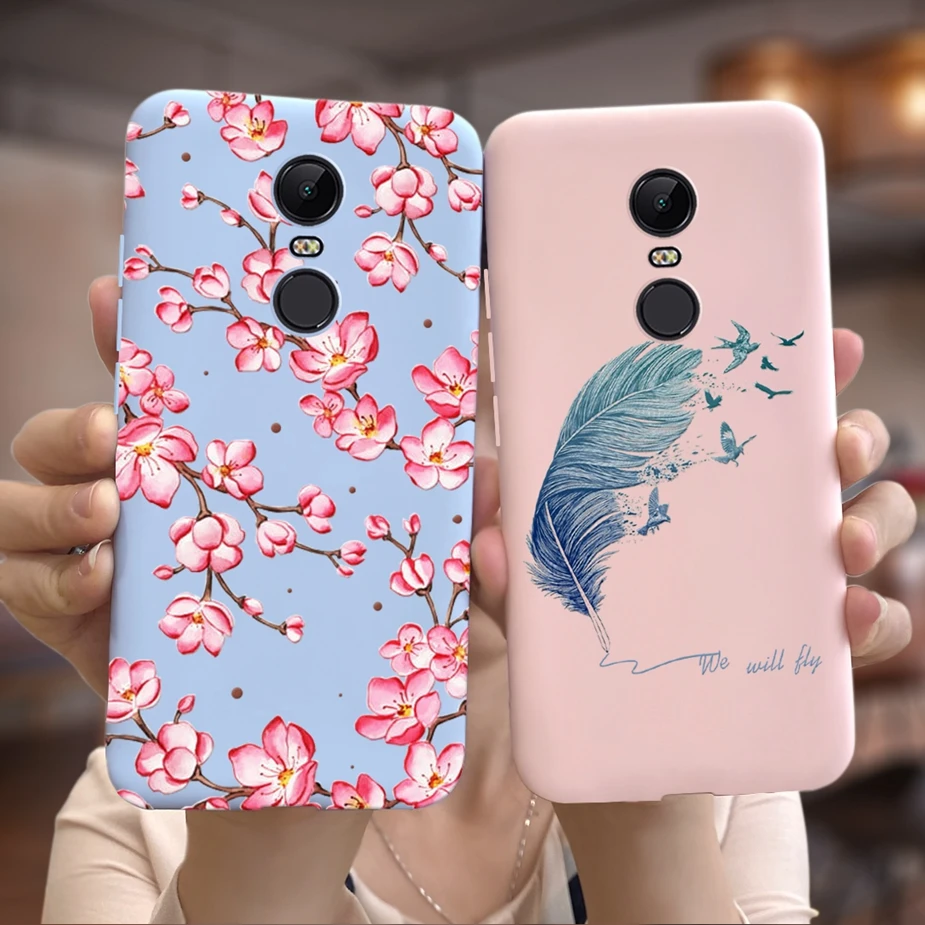 Чехол для Xiaomi Redmi 5 Plus милый силиконовый мягкий чехол из ТПУ Note 3 4 4X Redmi5 чехлы