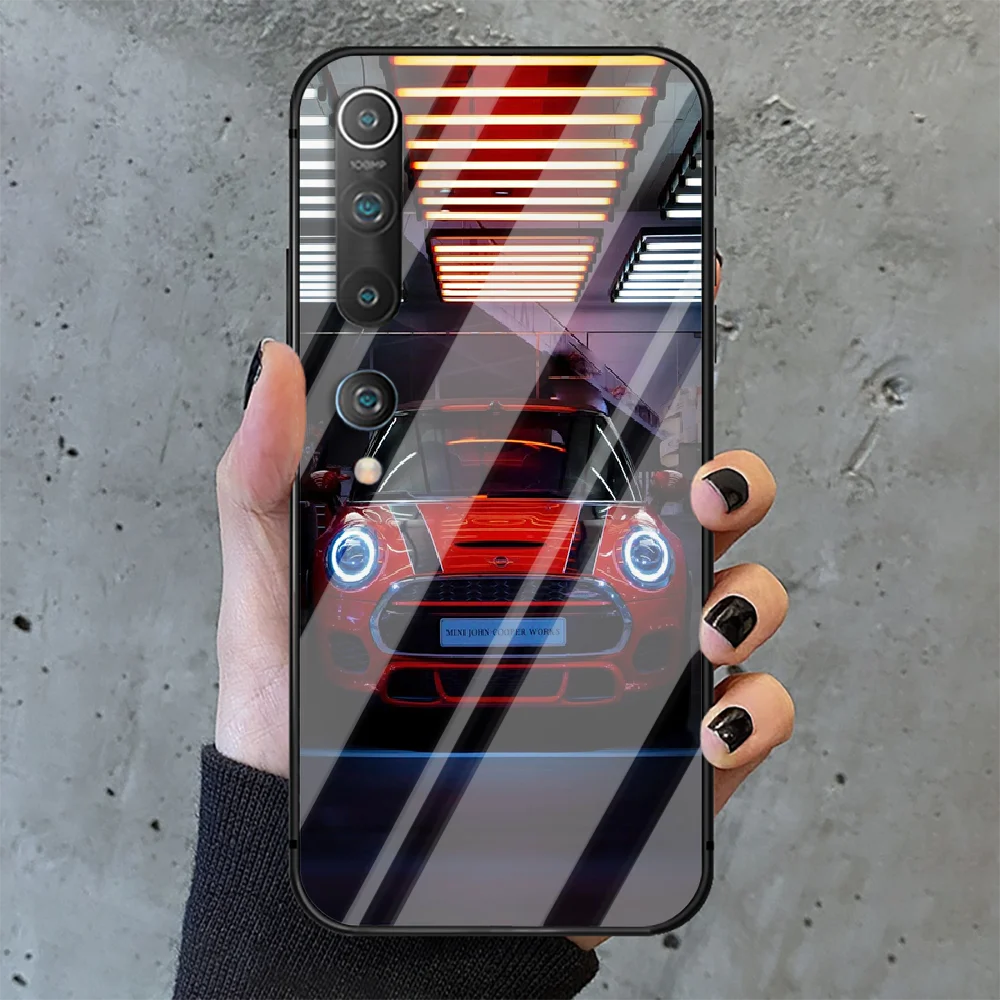 

Mini Cooper Phone Tempered Glass Case Cover Xiaomi Mi A MAX X POCO M Note 3 9 10 11 i T Pro Lite Ultra NFC Coque Bumper Etui