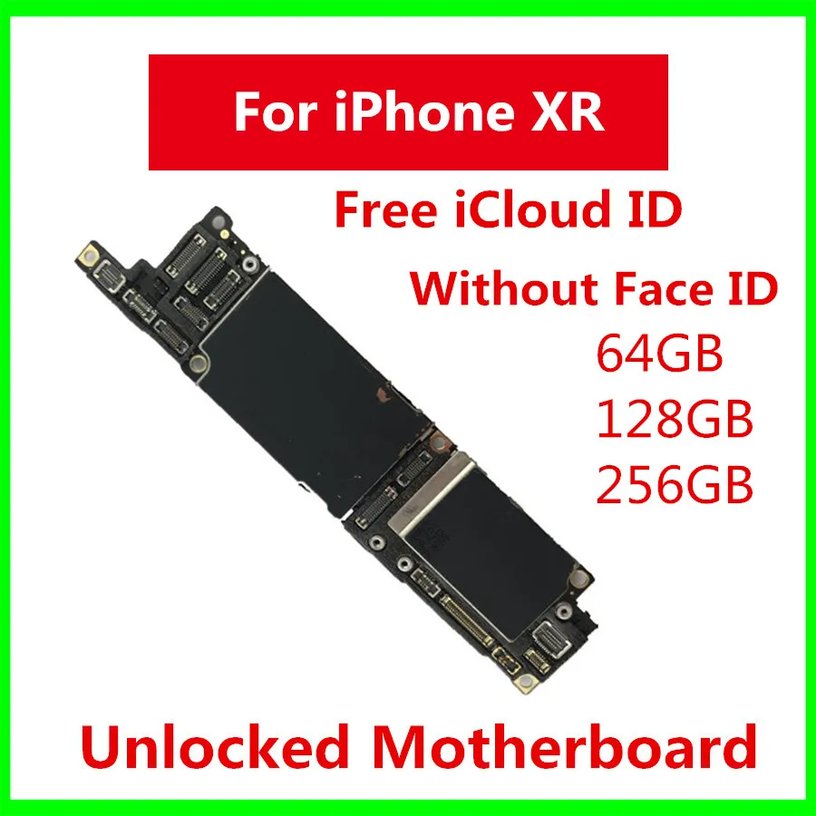 Бесплатный iCloud разблокированная материнская плата для IPhone XR 64 Гб 128 ГБ 256