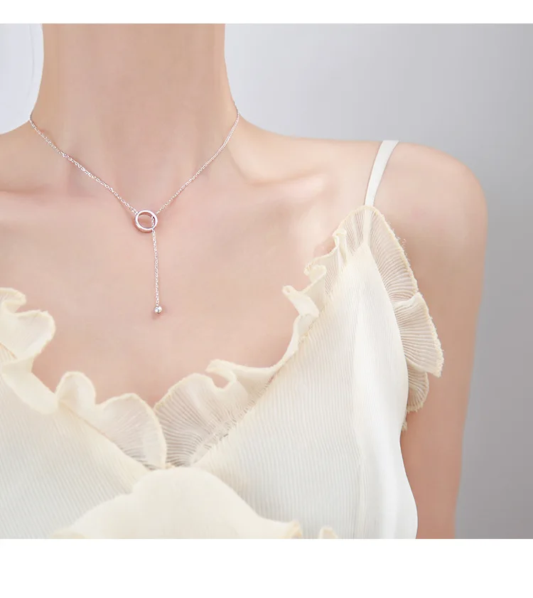 

Solid S925 Sterling Silver Color Necklace Titanium Steel Jewelry Pendant for Women Fashion Silver 925 Jewelry Bizuteria Pendants