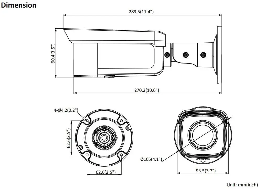 Hikvision оригинальный DS 2CD2085G1 I5 I8 питание от Darkfighter 8MP 20fps пуля сети CCTV IP камера H.265 + POE