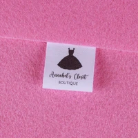 custom sewing label logo or text fold tags personalized brand printing labels free shipping knitting labe md1037