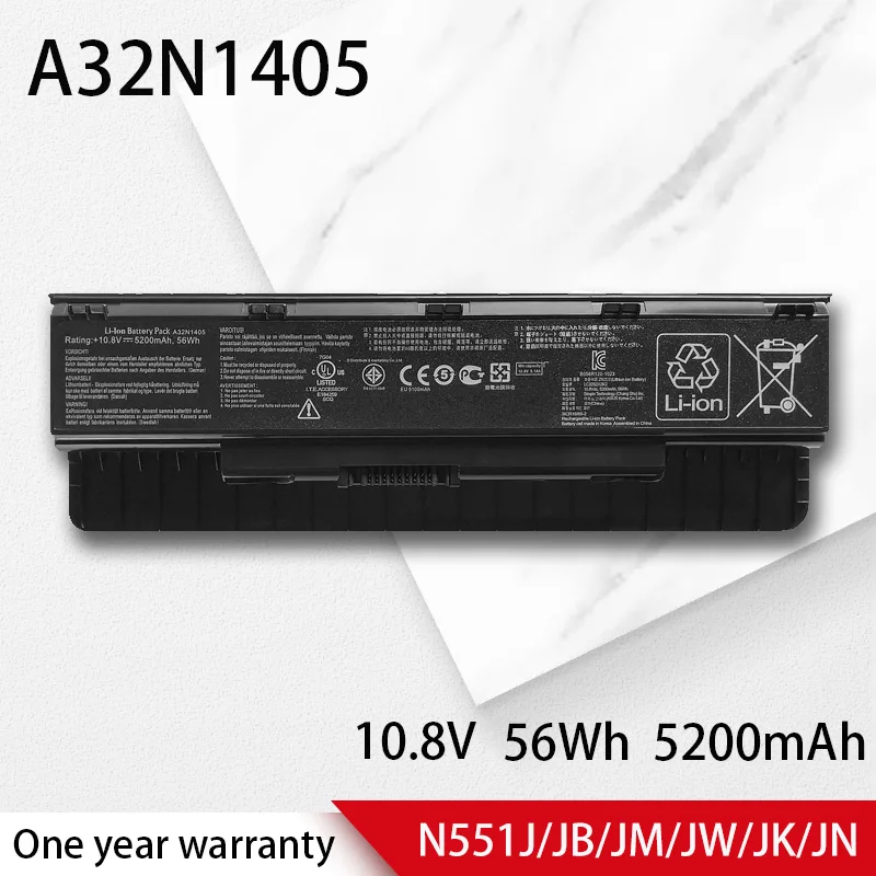 

A32N1405 Laptop Battery for ASUS ROG N551 N751/JK/J/JM/JQ/JW/JX N771 G58VM/JM G551/J/JK/JM/JW/JX G771J/JK/JM/JW GL551/JK/JM/JW