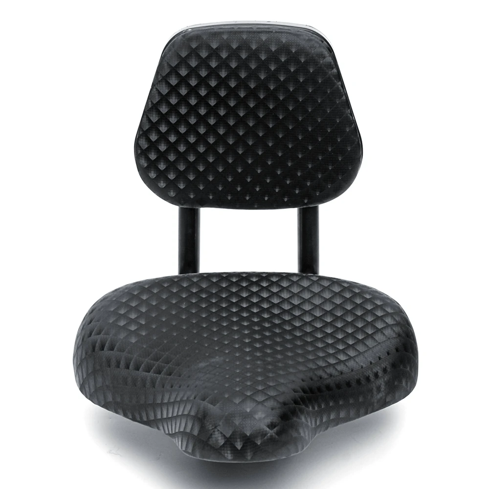 

Cycling Wide Comfort Artificial Leather Bike Bicycle Saddle Seat with Backrest Support Bicycle Accessories Replacement Parts