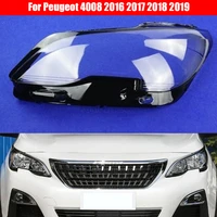 car headlamp lens for peugeot 4008 2016 2017 2018 2019 headlight cover car replacement lens auto shell cover