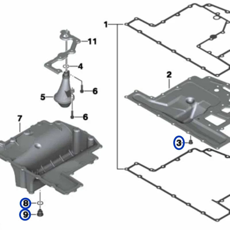 

Комплект винтов для слива масла двигателя для BMW K1600GT GTL K1600B K1600GA, сливная пробка из нержавеющей стали