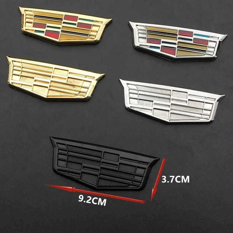 Автомобильная металлическая 3D наклейка для Cadillac Logo Escalade CTS ATS SRX XTS XT5 STS CT5 CT6 BLS XLR