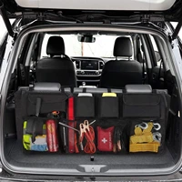 car backseat trunk organizer auto automobile car rear seat back storage bag with lids stowing tidying car interior accessories