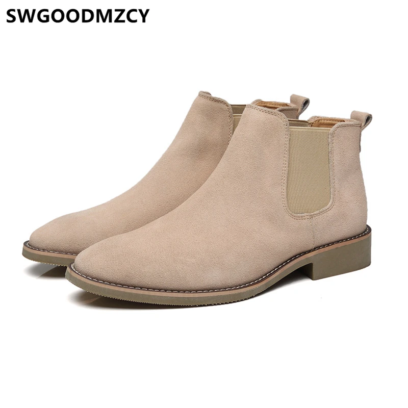 Ботинки Челси мужские зимние ботинки для снега дезерты формальная обувь черные |