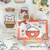 30 pcs tea talk trivia series decorative memo pad rabbit bear animal scrapbooking stick label diary stationery album stickers