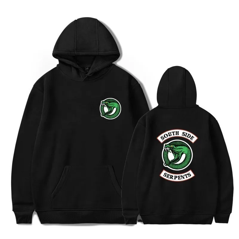 

Print New Riverdale Hoodie Men Women South Side Serpents Harajuku Boys Girls Fashion Hip Hop Sweatshirts Pullover Hoodies