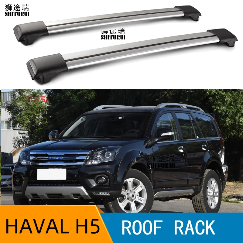 

2Pcs Roof bars For HAVAL H5 2014-2019 Aluminum Alloy Side Bars Cross Rails Roof Rack Luggage load 100KG SUV
