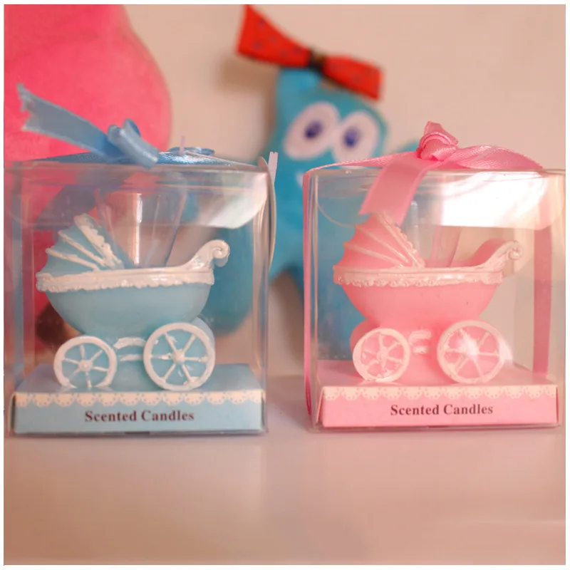10 шт. милые мини-креативные свечи в коляске для детского дня рождения детская