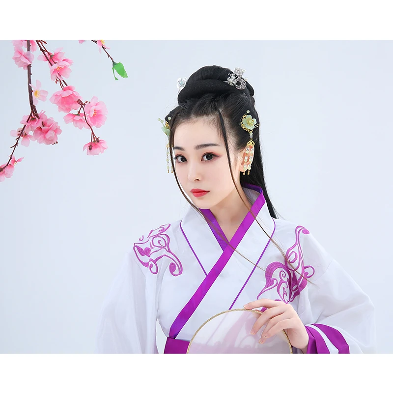 Косплей hanfu Женская Китайская традиционная древняя Династия Тан maidservant драма