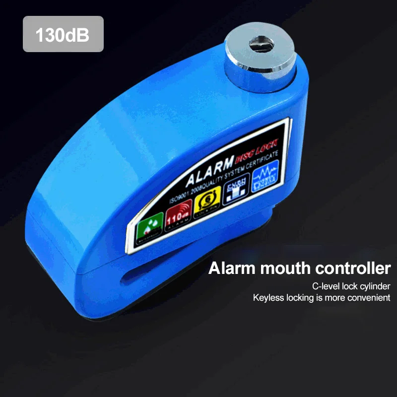 

Motorcycle Scooter Disc Brake Lock Motor Bicycle Anti-theft Wheel Disc Brake Lock waterproof Security Alarm Protection