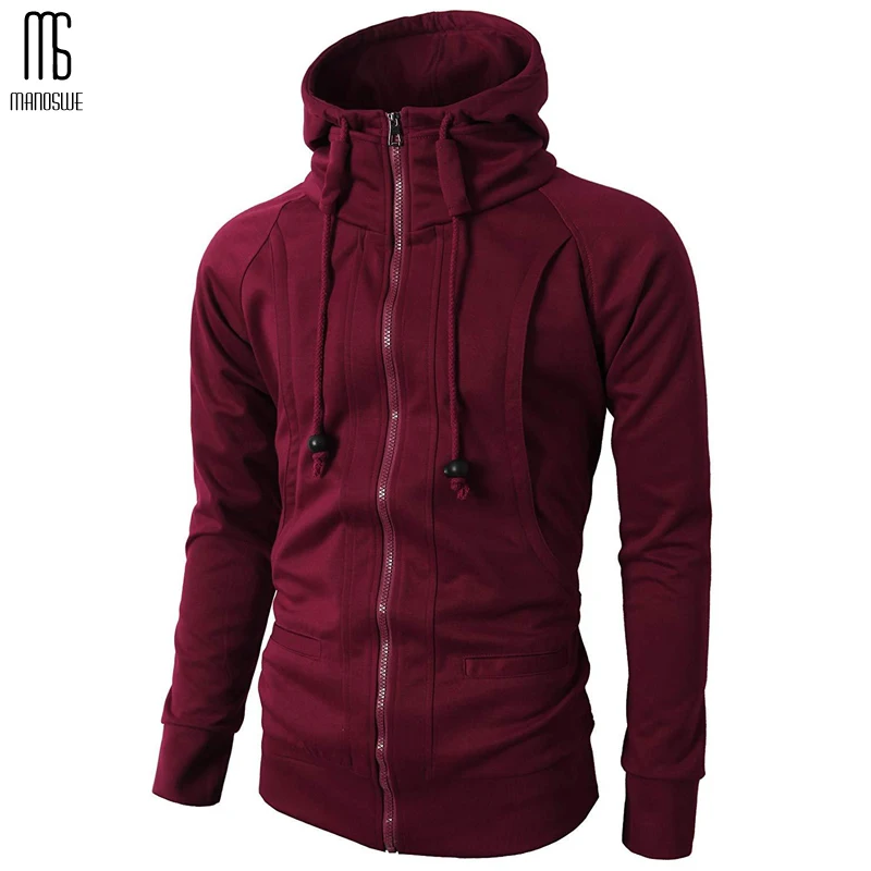 Мужская толстовка с капюшоном Manoswe модная флисовая кофта длинным рукавом и