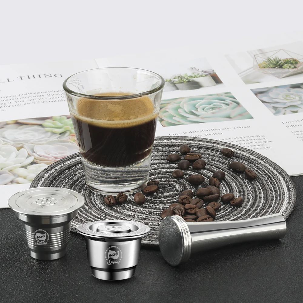 Многоразовые кофейные капсулы icafilas для кофемашины Nespresso фильтрующая машина