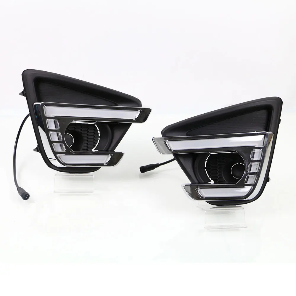 DRL Дневной светильник для Mazda CX 5 2012 2013 2014 2015 2016 левый и правый Белый DRL/желтый