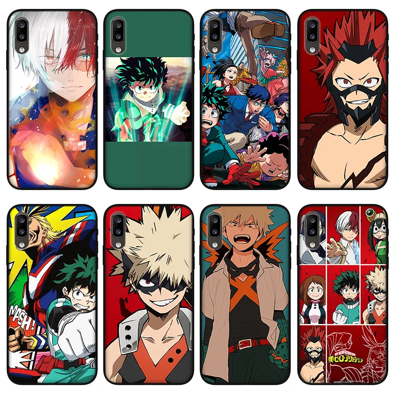 

My Hero Academia Black Silicone phone case for Redmi Note 5 6 7 8 10 Pro 9S 9A,Case for Xiaomi Redmi K20 K30 K40 Pro