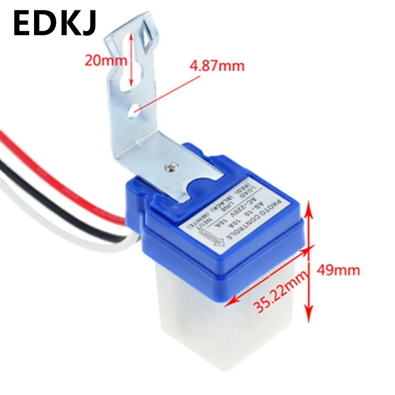 

100-240V AS-10 Automatic On Off Photocell Street Lamp Light Switch Controller Photo Control Photoswitch Sensor Switch