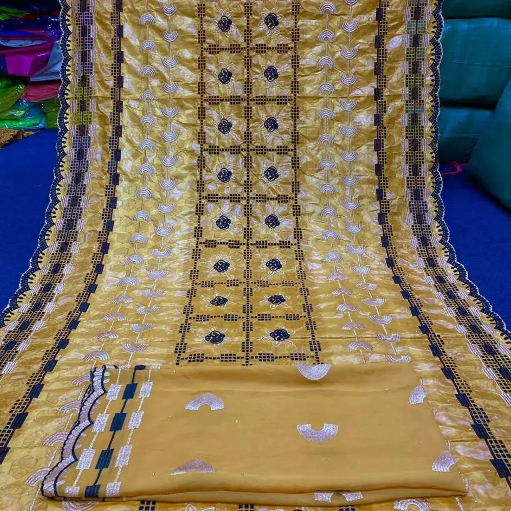 

Cotton Basin African Lace Fabric Bazin Riche 2020 French Tulle Net Lace Fabric Nigerian Material for Party LY150-86