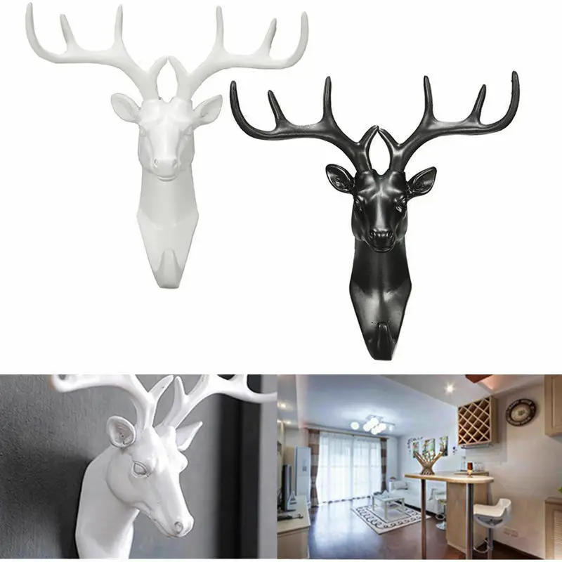 Новые животные крючки в виде оленьих рогов Stags Head крюк настенная вешалка