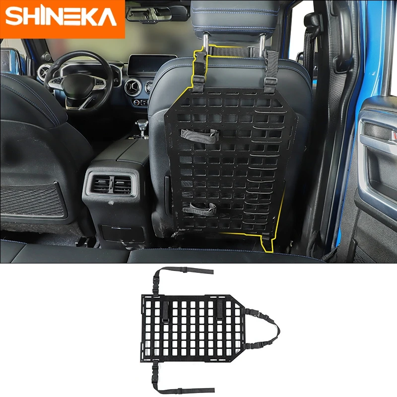 

SHINEKA Car Interior Seat Back Racks Storage Shelf Luggage Carrier Tool Supports Universal Organizer Racks Accessories