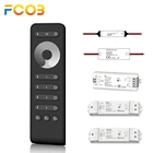 Тусклый контроллер затемнения светодиодный светильник полосы 2,4 ГГц контроллер DC12V 24V 36V Max 360W RF сенсорный пульт дистанционного управления для одного Цвет светодиодный полосы