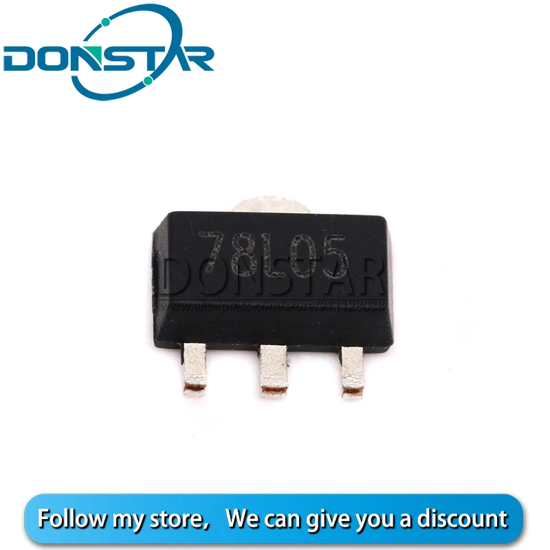 20PCS 78L05 SOT89 SOT CJ78L05 SMD SOT-89 Triode Transistor New and Original | Transistors