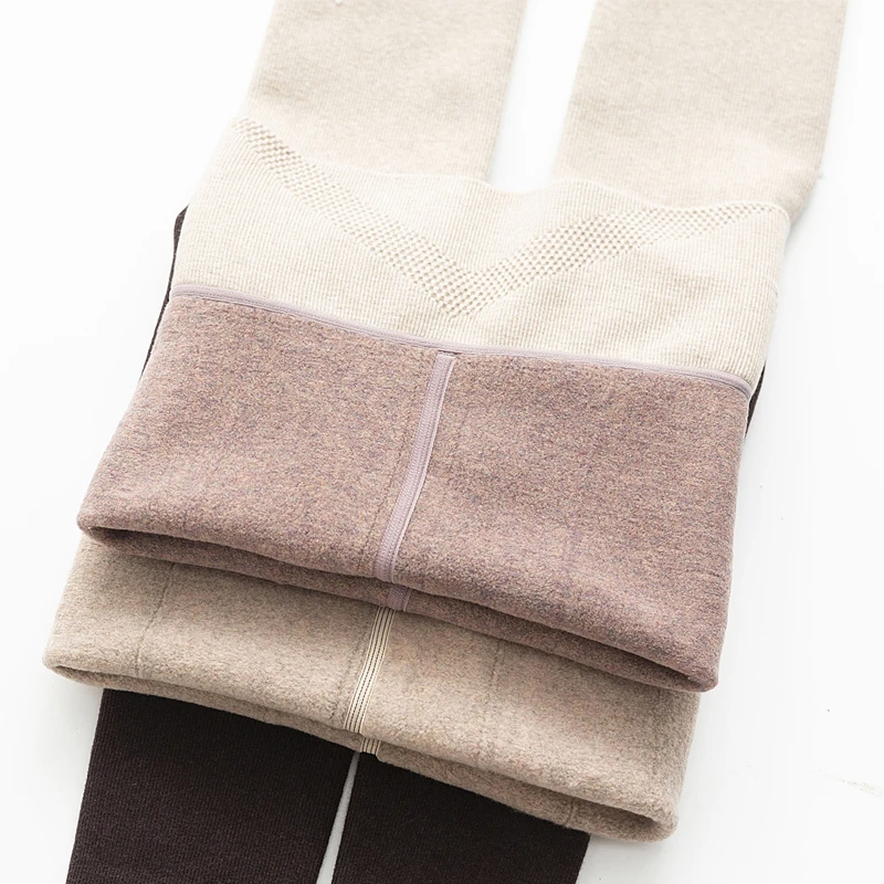 Женские плотные теплые зимние колготки шерстяные флисовые Колготки кашемировые