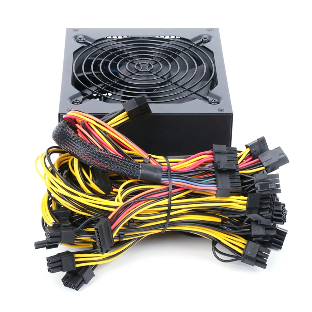 110 в 240 В 2600 Вт источник питания для майнинга PSU ATX 95% Эффективная поддержка 8