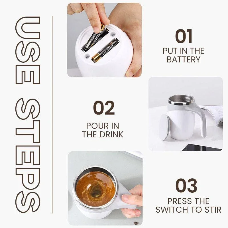 New Automatic Self Stirring Magnetic Mug Creative Stainless Steel Coffee Milk Mixing Cup Blender Lazy Smart Mixer Thermal |