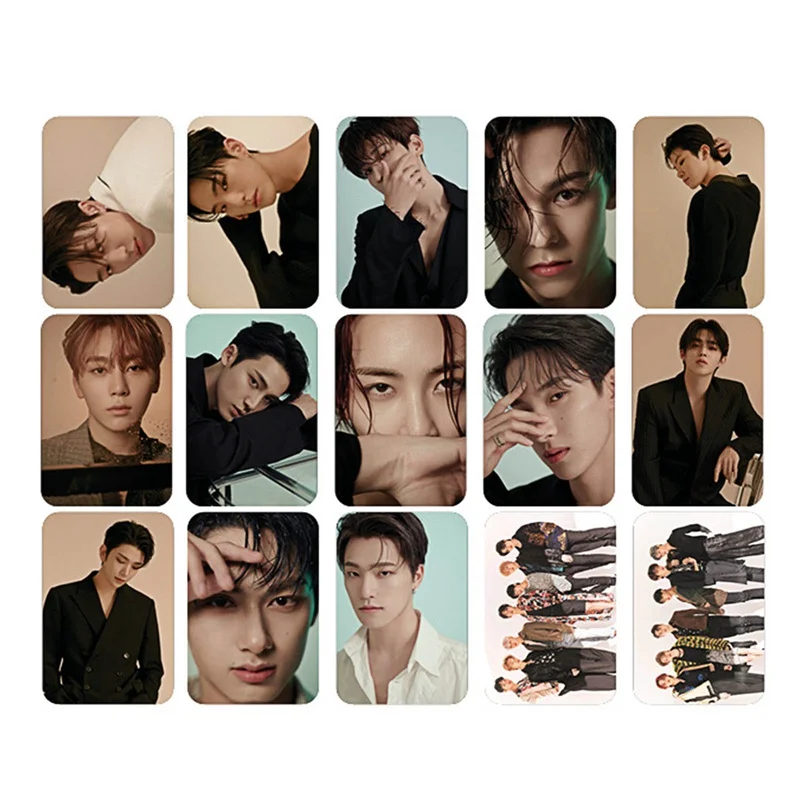 15 шт./компл. KPOP SEVENTEEN LOMO Cards фотоальбом постер открытки фотооткрытки для