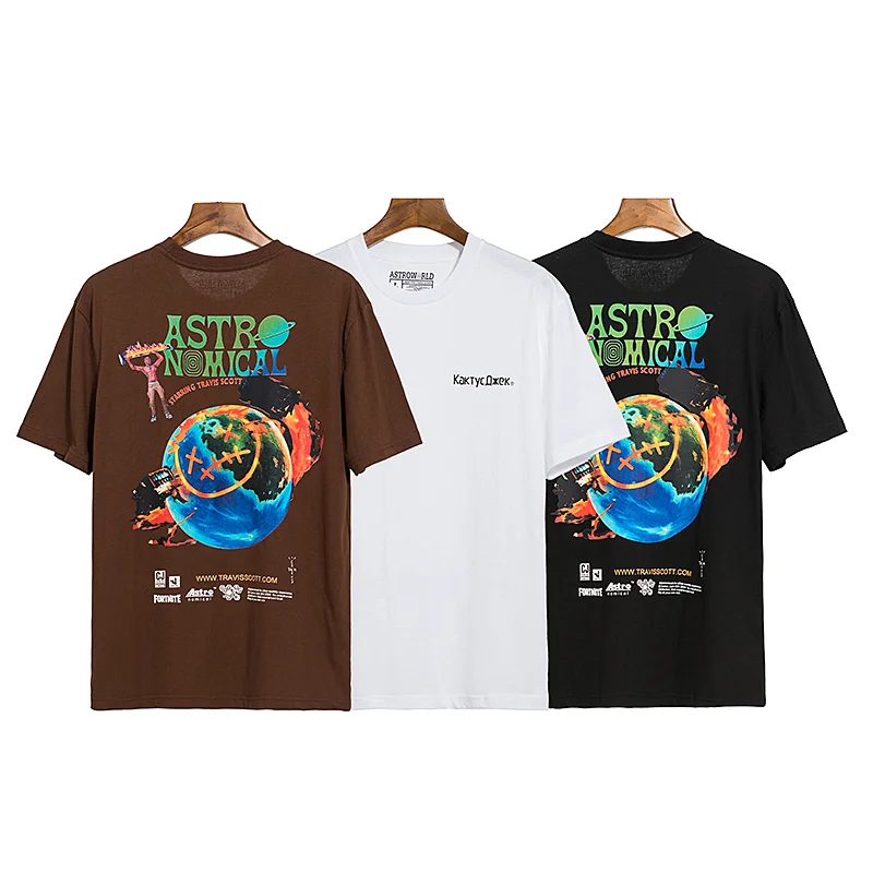 

Travis Scott T Shirt Men Women Cactus Jack Top Quality Travis Scott Astroworld top Tees Hip-hop Harajuku Astroworld T-Shirt