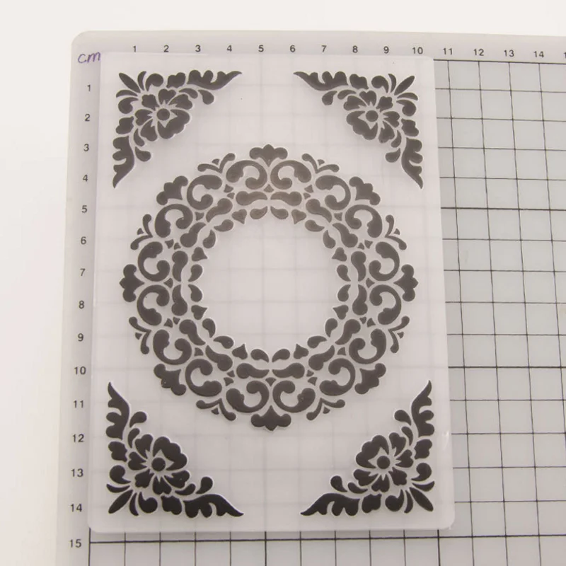 Making Paper Cards Plastic Template Craft Wedding Decoration DIY Photo Album Embossing Folder 1Pcs Scrapbooking Stencils | Дом и сад