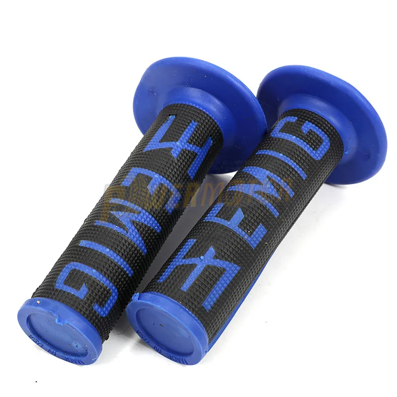 Новая горячая ручка MX Grip EMIG Grip для мотоцикла KLX CRF Dirt Pit Bike резиновый руль Twist Grip для геля GP - Цвет: Black-Blue