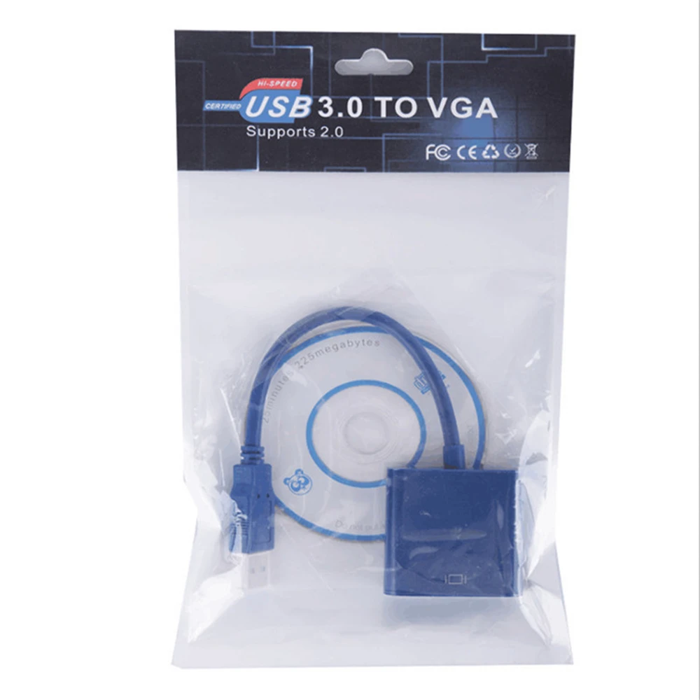 Многоэкранный адаптер USB 3 0 в VGA конвертер внешняя видеокарта для ноутбука
