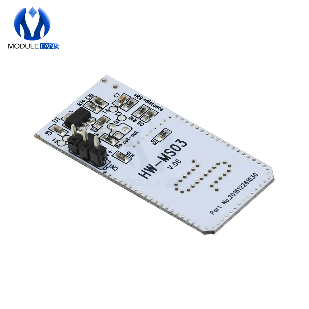 HW-MS03 Microwave Radar Sensor Module 2.4GHz to 5.8GHz Radar Motion Sensor Board Sensor Switch for Arduino