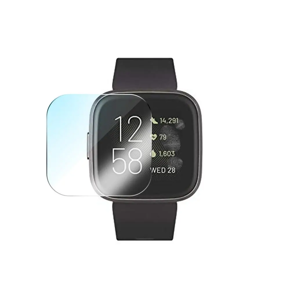 9H взрывозащищенный lcd TPU HD полное покрытие экрана Защитная пленка для Fitbit Versa 2 Смарт-часы защитные аксессуары чехол#901