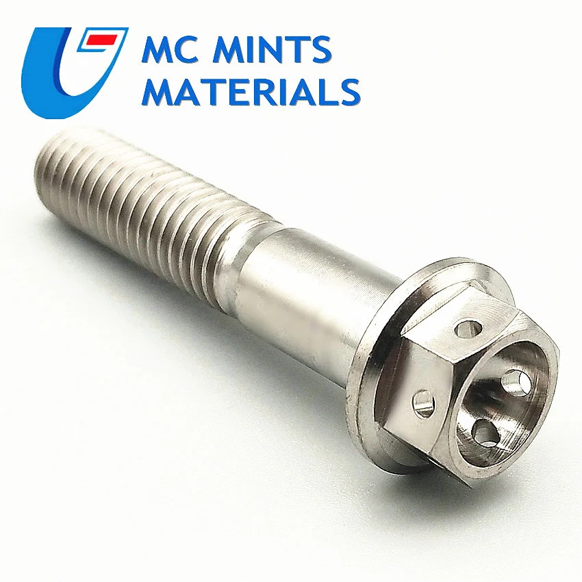 

Titanium Bolt for Motorcycle Modify Screw M8 x15-50mm Flange Head Ti Bolts Titanium color Screws Ti Fasteners 2pcs