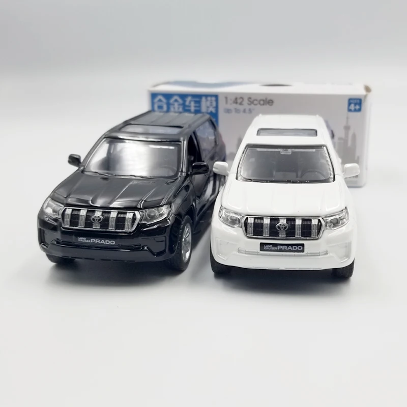 

CAIPO масштаб 1:42, Toyota Prado SUV, литой автомобиль с откидной крышкой, металлическая модель автомобиля для коллекции, подарок для друзей и детей