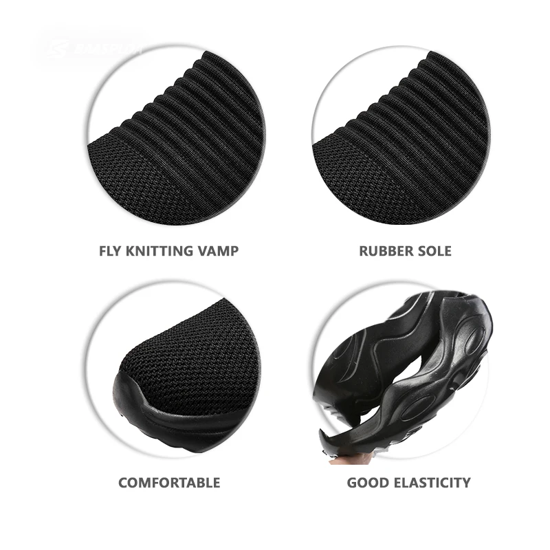 

Baasploa 2021 Fashion Shock Absorption Sock Shoes Casual Non-Slip Wear-Resistant Soft Runing Shoes Size 35-48 Walking Sneakers