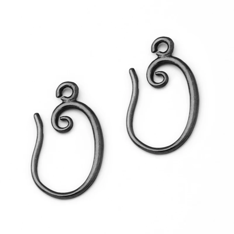 20pcs ( 10pair) 9x16/11x19mm Brass French Earring Hooks Wire Settings Jewelry Making Women's Fashion Earrings 2019