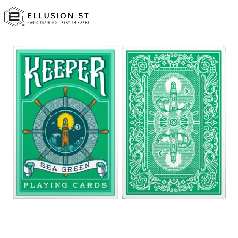 

Ellusionist Keeper Sea Green Playing Cards Bicycle Deck USPCC Collectible Poker Magic Card Games Magic Tricks Props for Magician
