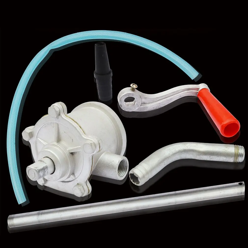 

Hand Crank Aluminum Alloy Oil Pump Car Truck Fuel Oil Gasoline Diesel Transfer Hand Pump Suction Water Chemical Liquid Pump