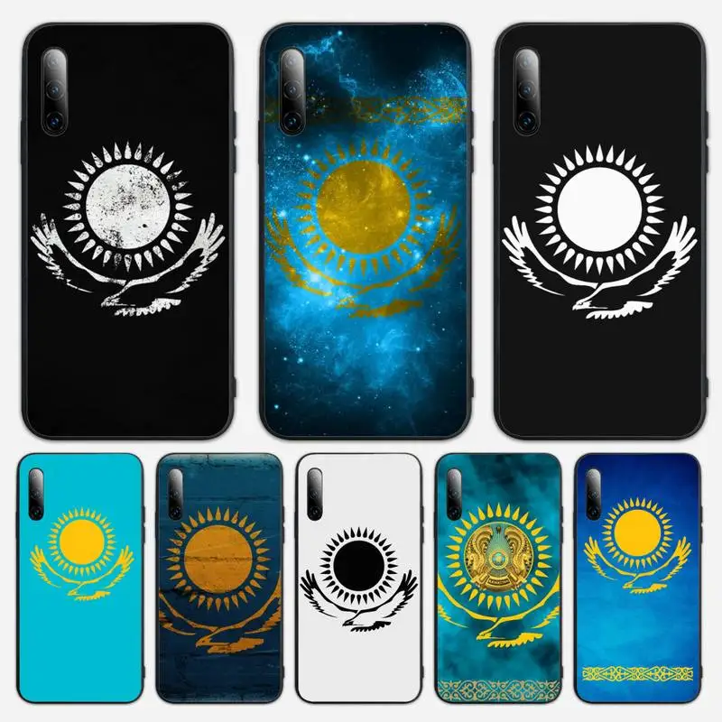

Kazakhstan flag Phone Case For Honor 8 9 10 20 30 8x 9x 8s 7a 10i 20s 5A 8c v30 pro lite play Cover Fundas Coque